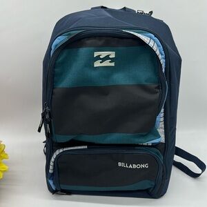 Billabong Navy Blue Teal Backpack with waterproof pocket